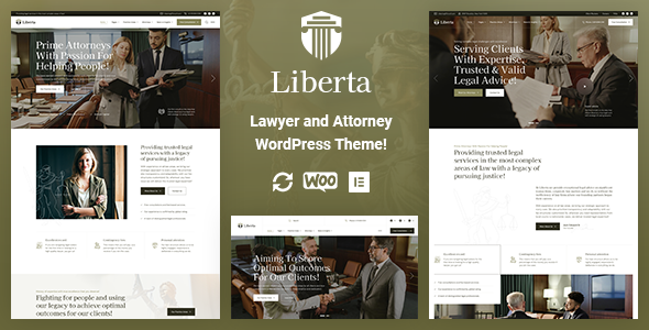 Liberta - Lawyer and Attorney WordPress Theme