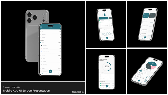 Mobile App UI Screen Presentation