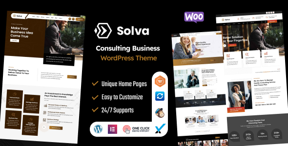 Solva – Consulting Business WordPress Theme preview