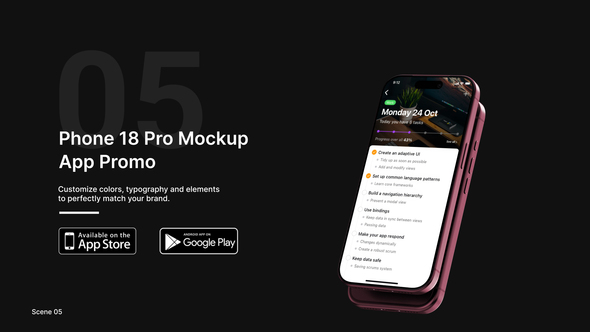 Phone 18 Pro Mockup | App Promo
