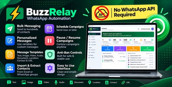 BuzzRelay | Windows App for Sending Bulk Whatsapp Messages