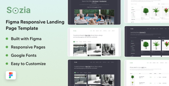 Sozia - Figma Minimal Creative Agency Template