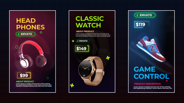 Vertical Product promo Mogrt