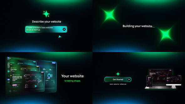 AI SaaS Website Promo