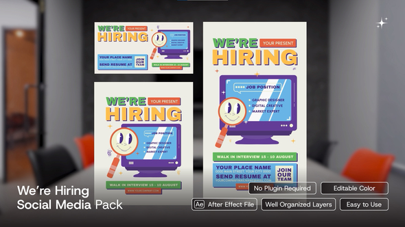 Hiring Social Media Pack