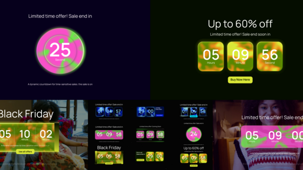 Modern Discount Timer for Sale Promotions