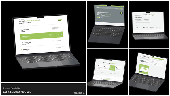 Dark Laptop Mockup