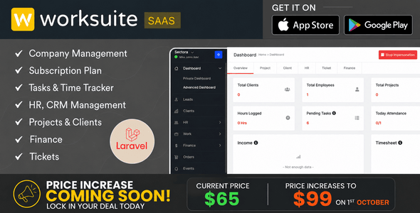 Worksuite Saas - Project Management System
