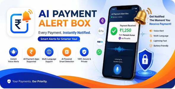 AI Payment SoundBox | Voice Announcement & Merchant Assistant Android App