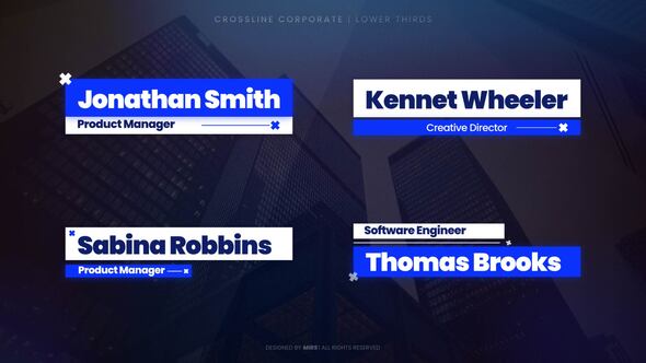 Crossline Corporate Lower Thirds