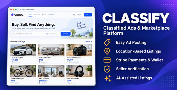 Classify PHP Ads Script
