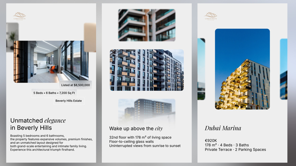Real Estate Carousel Reels | Vertical Instagram Format