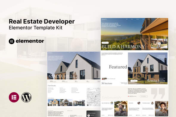 Terra - Real Estate Developer Elementor Template Kit