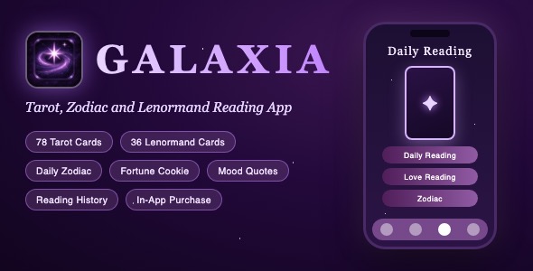Galaxia | Tarot, Zodiac and Lenormand Reading App With Fortune Cookie and Subscriptions - UIKit