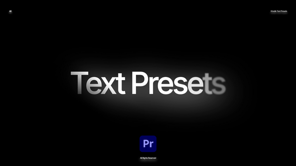 Kinetic Text Presets MOGRT