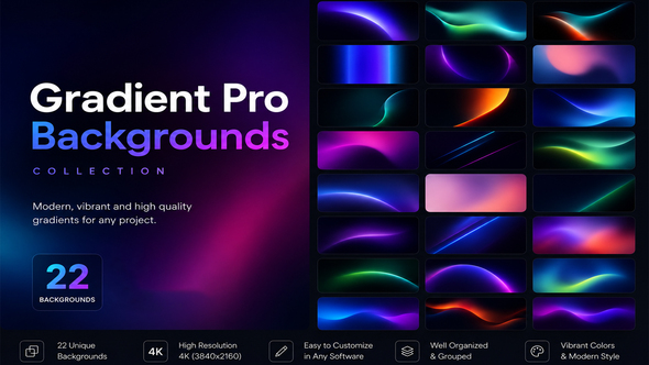 Gradient Pro Backgrounds For DaVinci Resolve