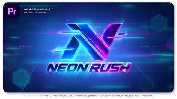 Neon Rush Logo Reveal