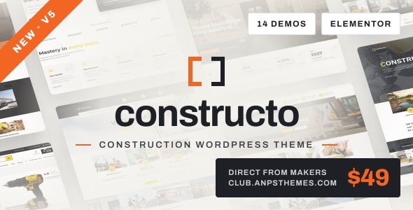 Constructo - Construction WordPress Theme