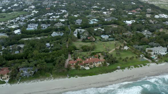 Aerial Footage Of Larry Ellison North Palm Beach Mansion House