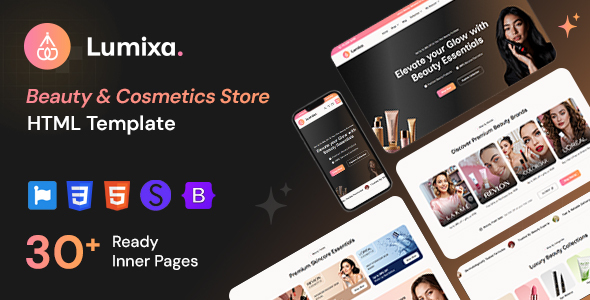 Lumixa - Beauty & Cosmetics Store HTML Template