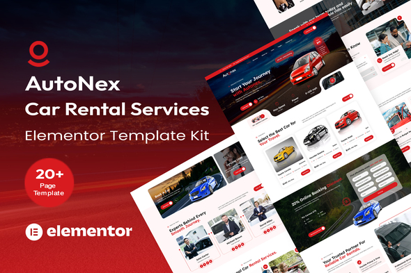 Autonex - Car Rental Elementor Template Kit