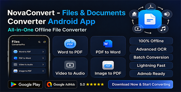 NovaConvert - Files & Documents Converter Android App