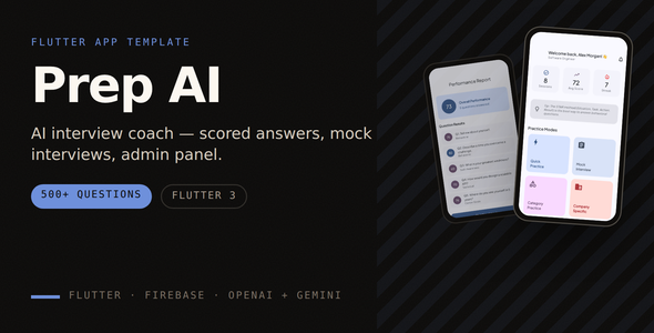 Prep AI - The Ultimate AI Interview Coach (Flutter, OpenAI, Gemini)
