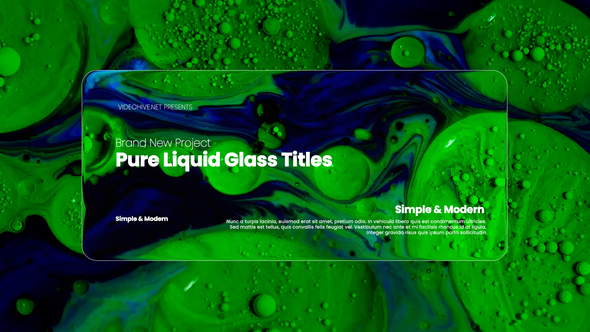 Pure Liquid Glass Titles