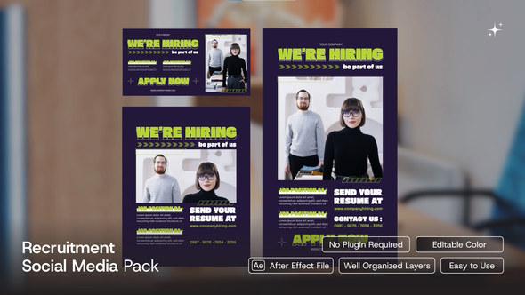 Recruitment Social Media Pack