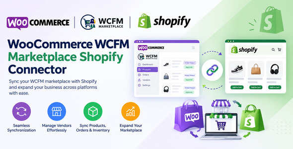 WooCommerce WCFM Marketplace Shopify Connector
