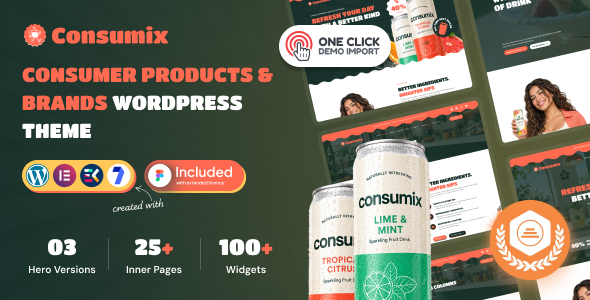 Consumix | Consumer Products & Brands WordPress Theme