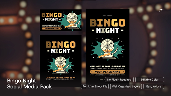 Bingo Night Social Media Pack