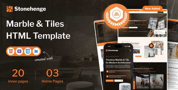StoneHenge - Marble & Tiles HTML Template preview
