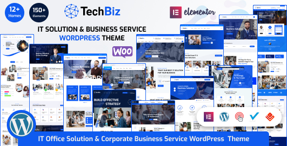 Techbiz - IT Solution & Business Consulting Service WordPress Theme preview