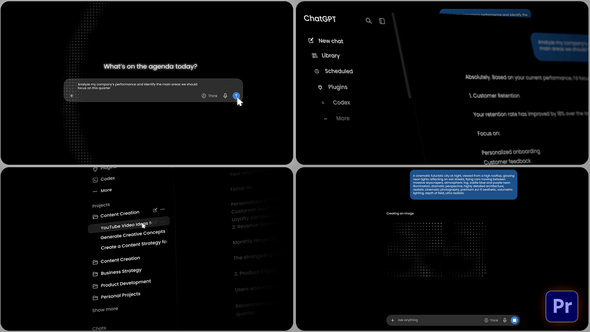 AI Chat Interface MOGRT