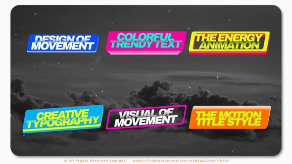 Colorful Text Animation