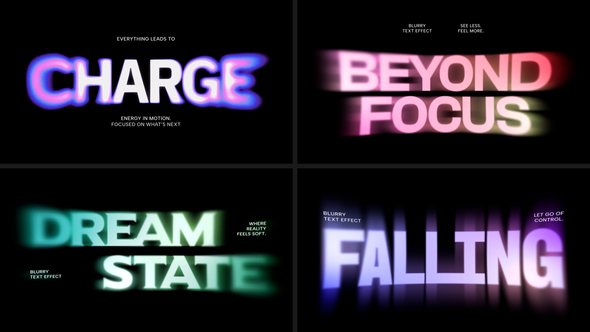 Blurry Text Effect