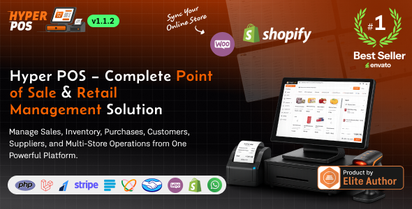 Hyper POS - Laravel Point of Sale, Inventory, ERP, Online & Offline POS, Invoicing, Accounting