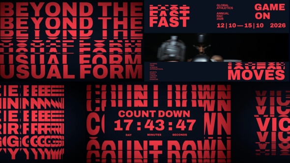 Dynamic Rolling Typography with Sliced Text