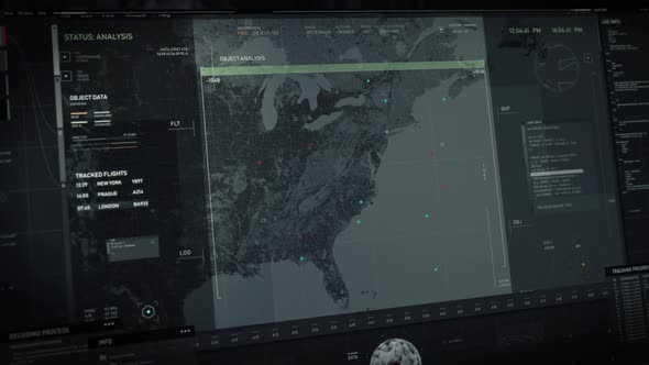 Analysis Of Aircraft Destination Coordinates By Modern Spy Tracking Interface alt