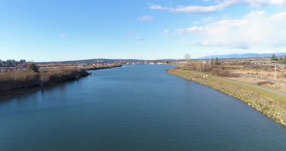 Snohomish River Delta Everett Washington Usa