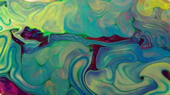 Abstract Colorful Sacral Liquid Waves Texture 911