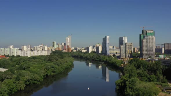 View of a Modern Developing Modern City