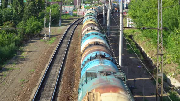 Oil Tanks on the Railway