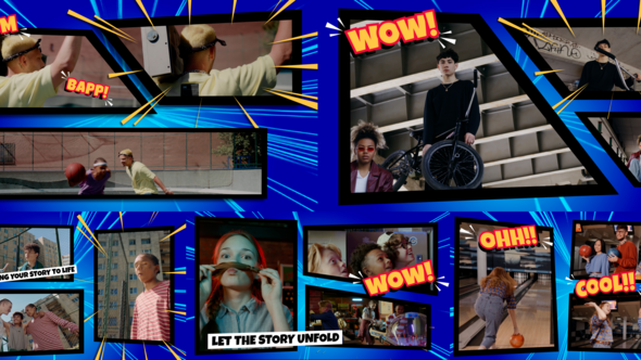Comic Book Opener with Panel Transitions