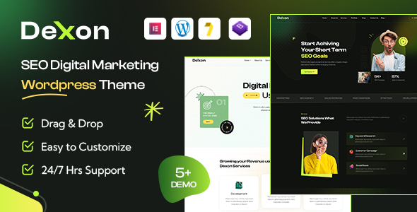 Dexon - SEO & Digital Marketing WordPress Theme preview