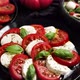 Salads with Traditional Italian Burrata and Mozzarella Cheese with Arugula and Tomatoes - VideoHive Item for Sale
