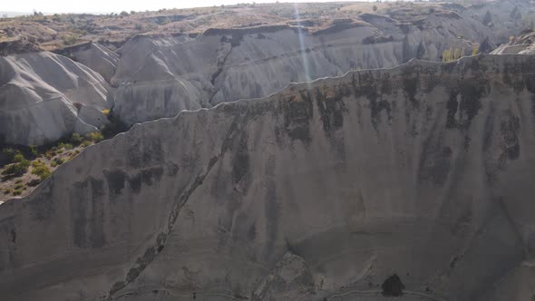 Cappadocia Landscape Aerial View. Turkey. Goreme National Park