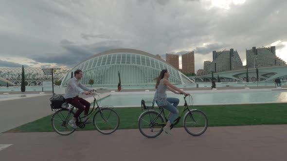 On Bicycles Along the City of Arts and Sciences