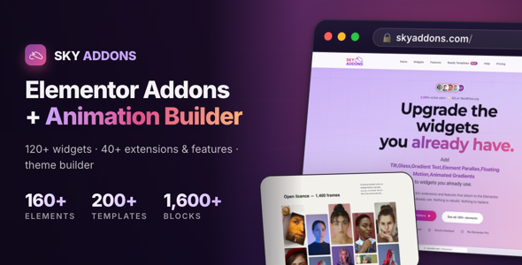 Sky Addons - Elementor Addons, Animation Builder & Theme Builder WordPress Plugin
